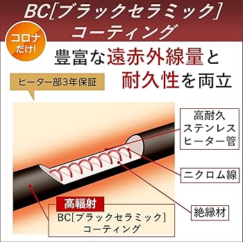 コロナ DH-91RA 2020年製 縦型 遠赤外線ストーブ コアヒートスリム Amazon | CORONA(コロナ) 遠赤外線電気ストーブ 【日本生産】 速